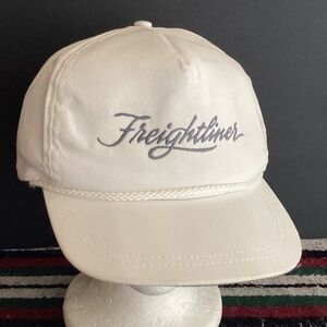 Vintage Tonkin Freightliner Rope Leather Adjustable Hat Made in USA